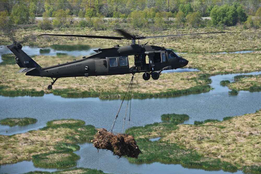 La. Guard helps combat coastal erosion in New Orleans