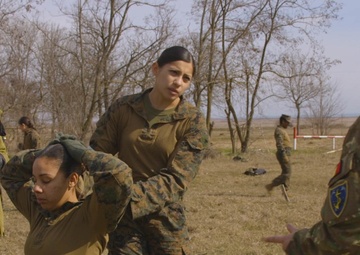26th MEU, Romanian FET conduct detainee handling training during Spring Storm 2018