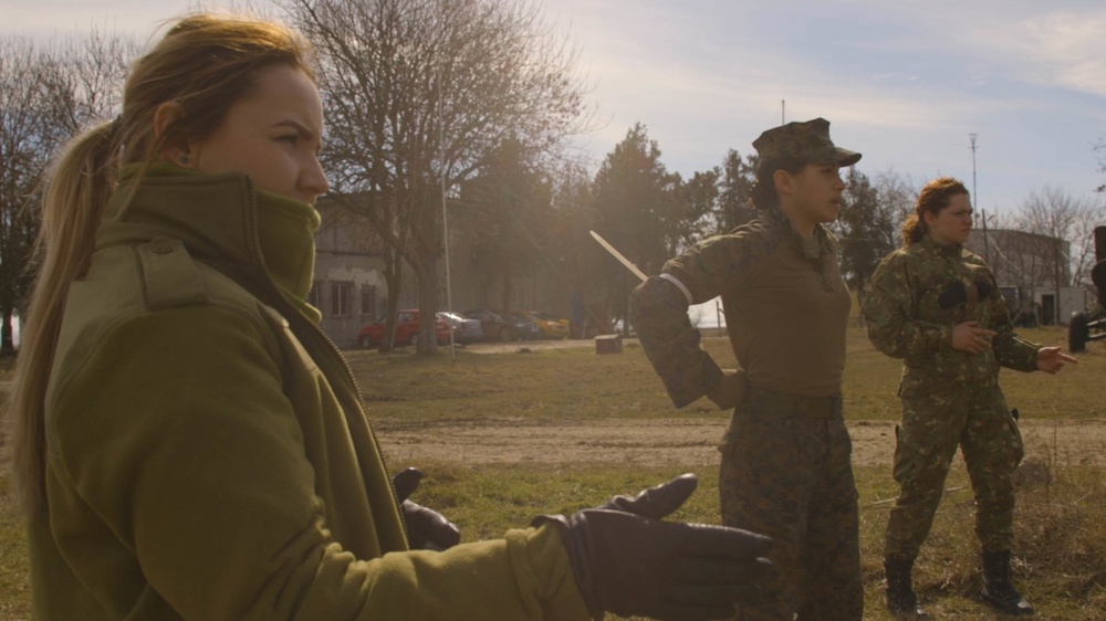 26th MEU, Romanian FET conduct detainee handling training during Spring Storm 2018