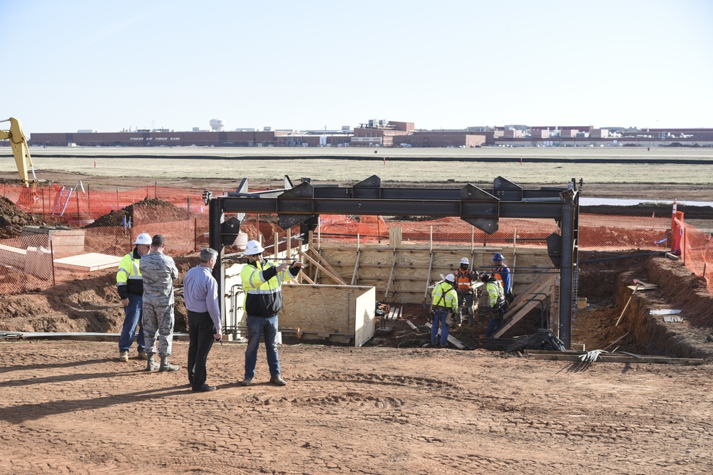 Tinker's new control tower footing in-place