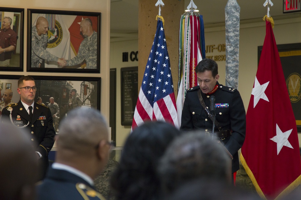 Sgt. Maj. Sparks' retirement ceremony