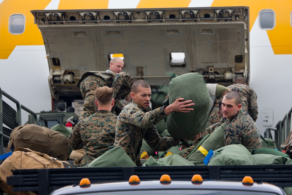 U.S. Marines deploy to Spain