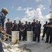 Sailors review basic line handling techniques aboard USNS Mercy