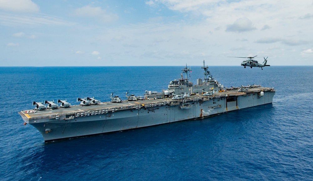 USS Wasp in the Philippine Sea