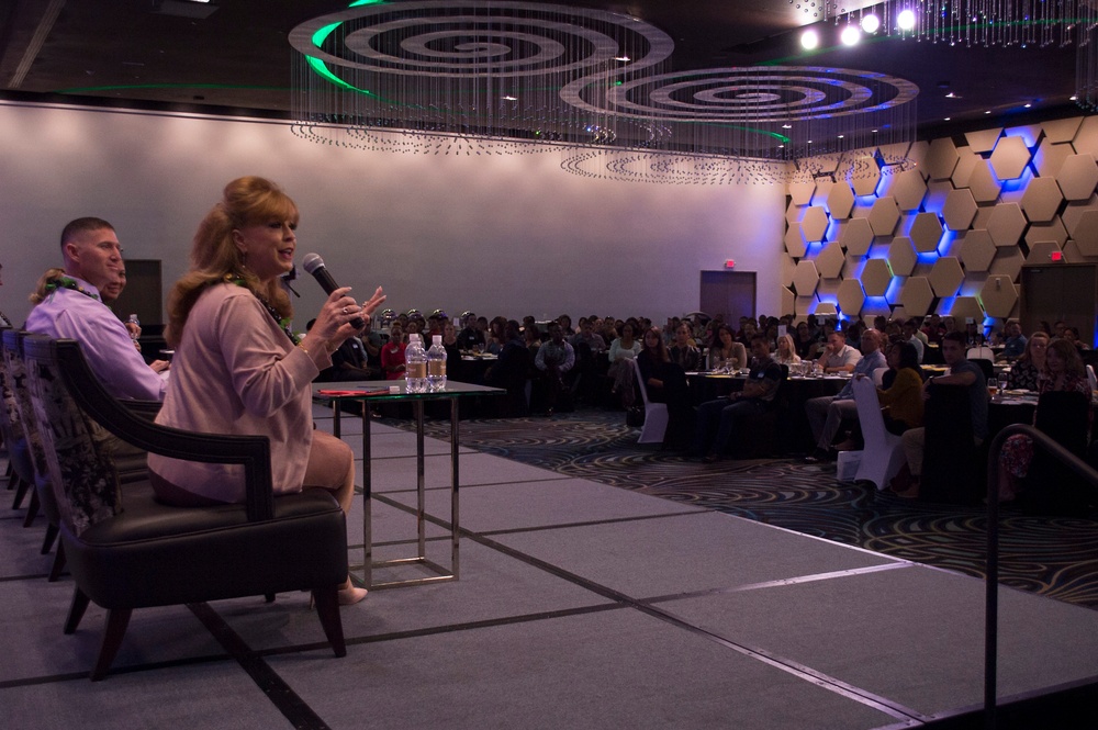 USO Guam's Leigh Graham Speaks at 2018 Guam Joint Leadership Symposium