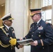 Chief of the Naval Staff for the Indian Navy Adm. Sunil Lanba Participates in a Navy Full Honors Wreath-Laying at the Tomb of the Unknown Soldier