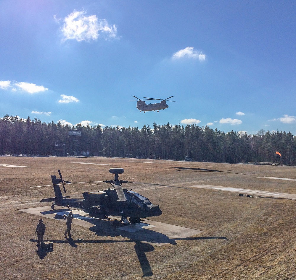 Chinook lifting off