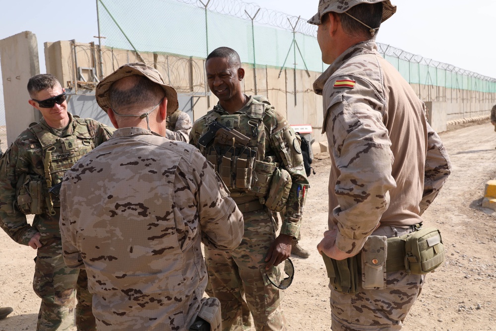 CJTF-OIR command sergeant major visits Besmaya Range Complex