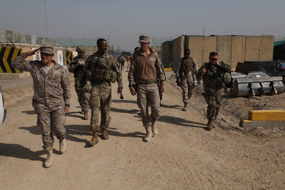 CJTF-OIR command sergeant major visits Besmaya Range Complex