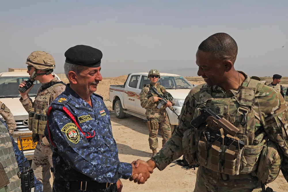 DVIDS - Images - CJTF-OIR command sergeant major visits Besmaya Range ...