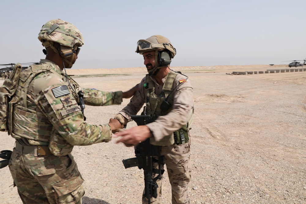 CJTF-OIR command sergeant major visits Besmaya Range Complex