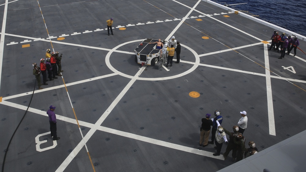 Flight operations aboard the USS Anchorage