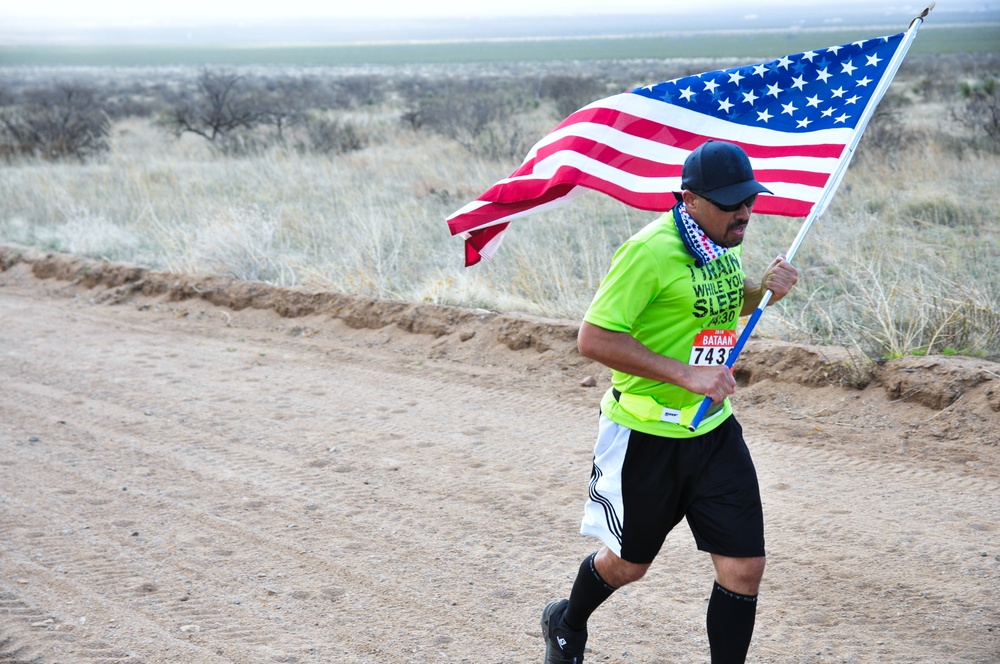 Participant runs the 2018 Bataan Memorial Death March