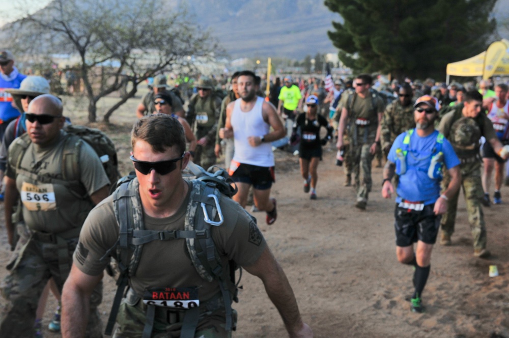 Participants run in the 2018 Bataan Memorial Death March