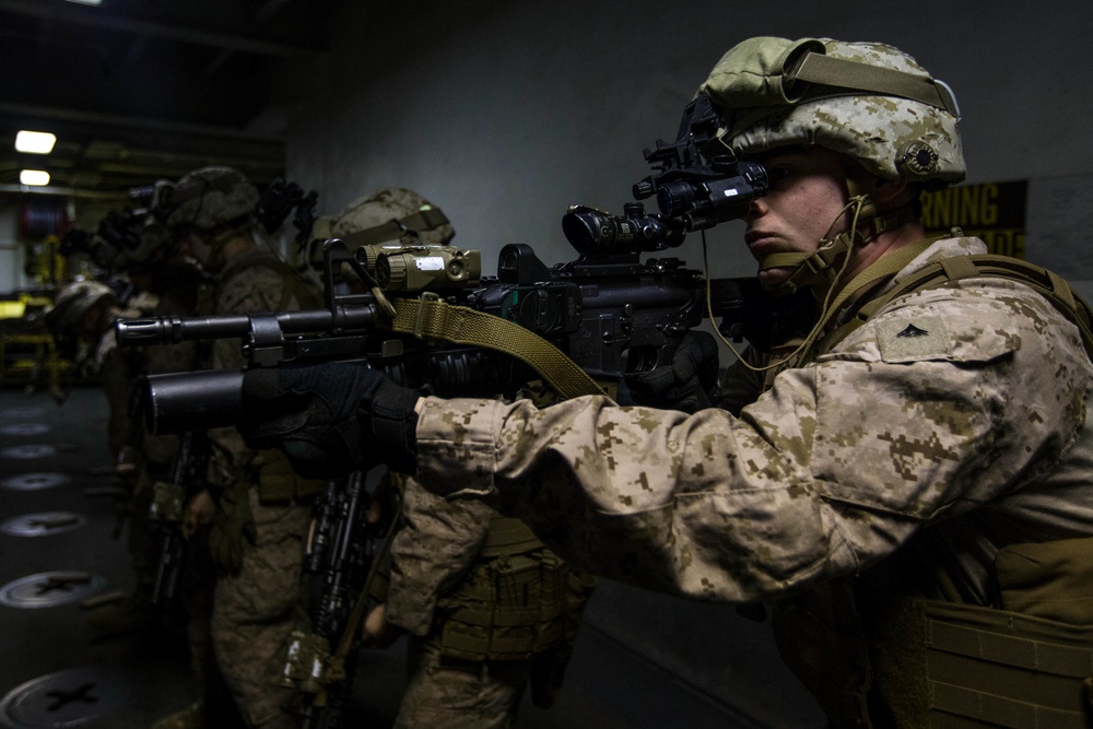 TRAP Team Conducts Night Vision Reload Drills