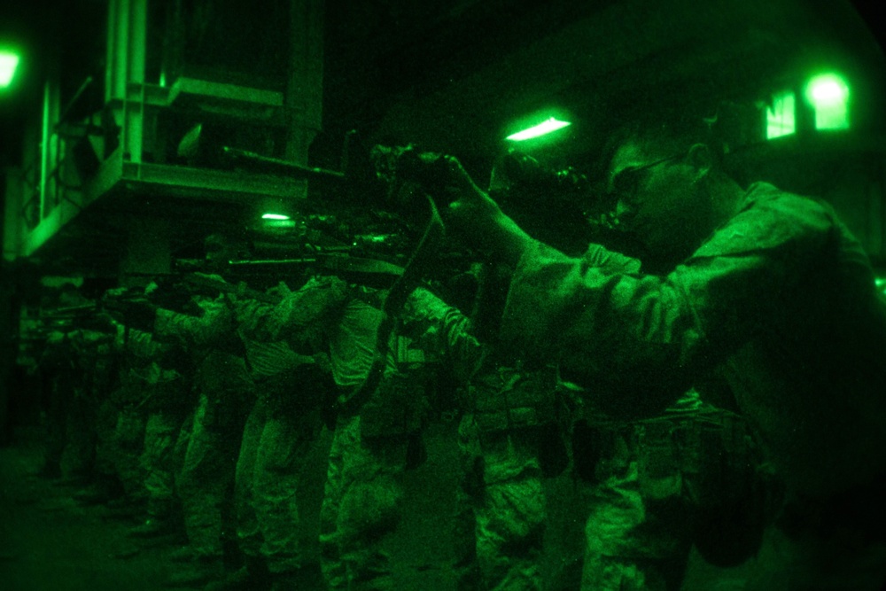 TRAP Team Conducts Night Vision Reload Drills