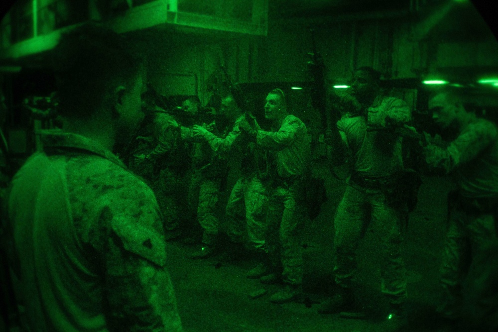 TRAP Team Conducts Night Vision Reload Drills