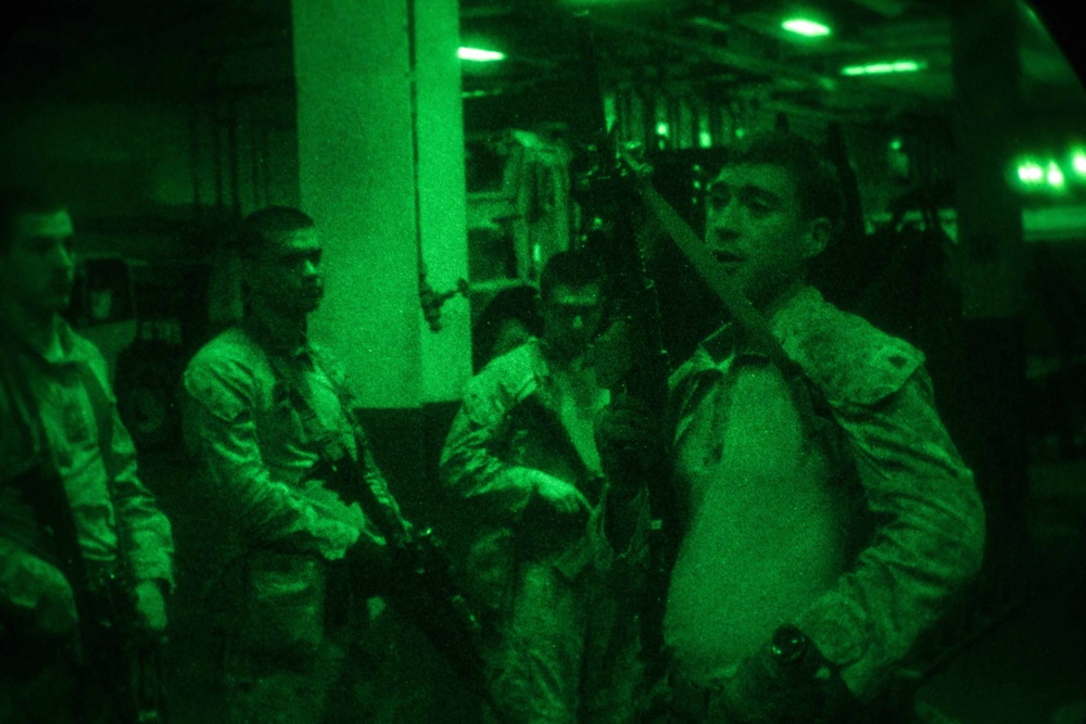 TRAP Team Conducts Night Vision Reload Drills