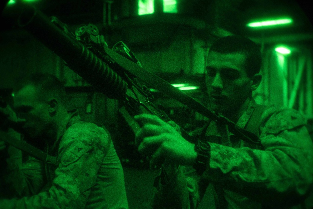 TRAP Team Conducts Night Vision Reload Drills