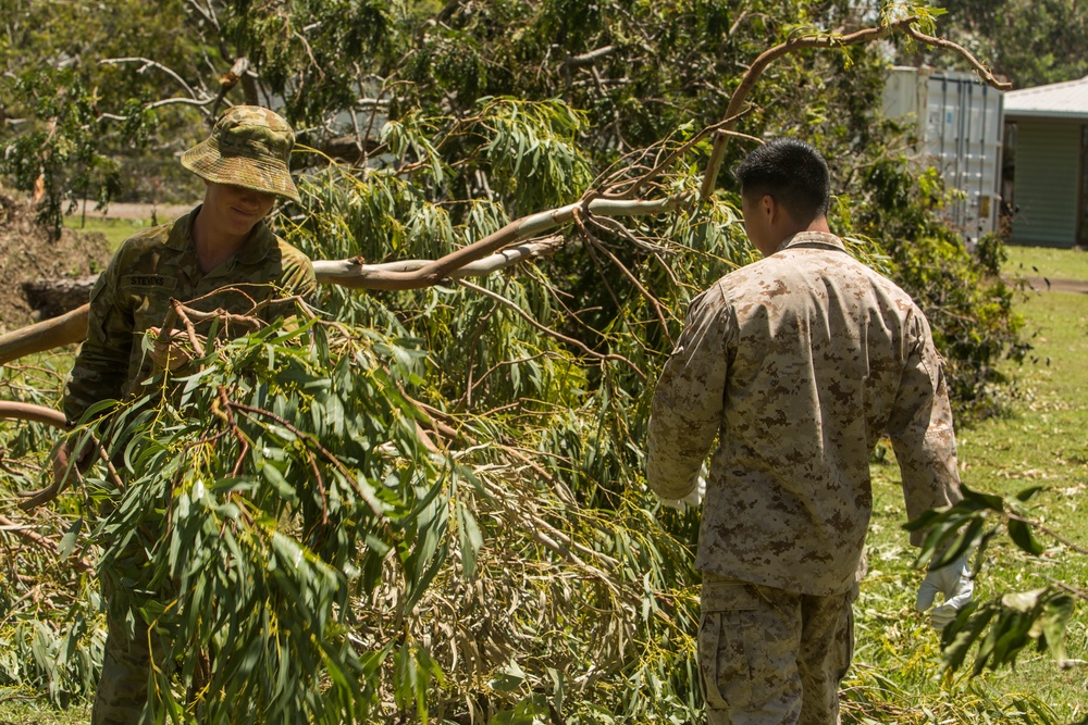 US Marines, ADF aid to Cyclone Marcus aftermath