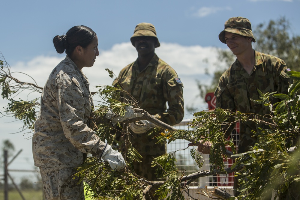 US Marines, ADF aid to Cyclone Marcus aftermath