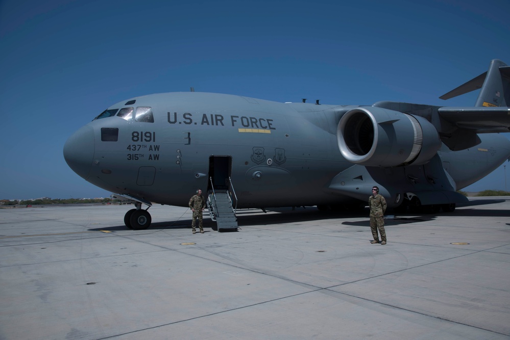 437th, 315th Airlift Wings Support Secretary of State Visit to Africa