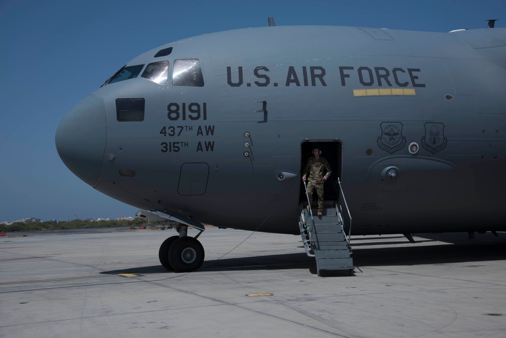 437th, 315th Airlift Wings Support Secretary of State Visit to Africa