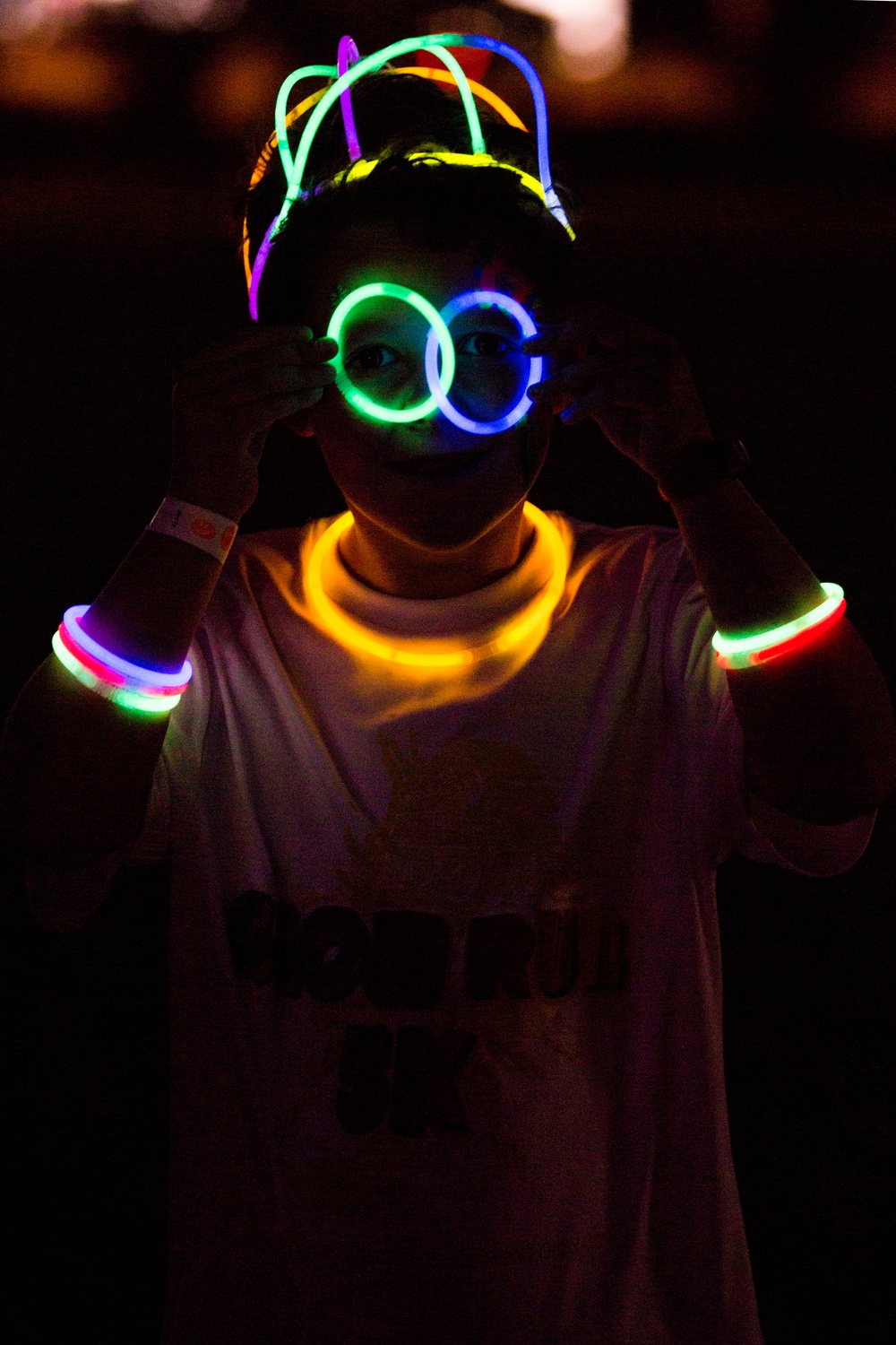 Glow Run aboard Camp Lester