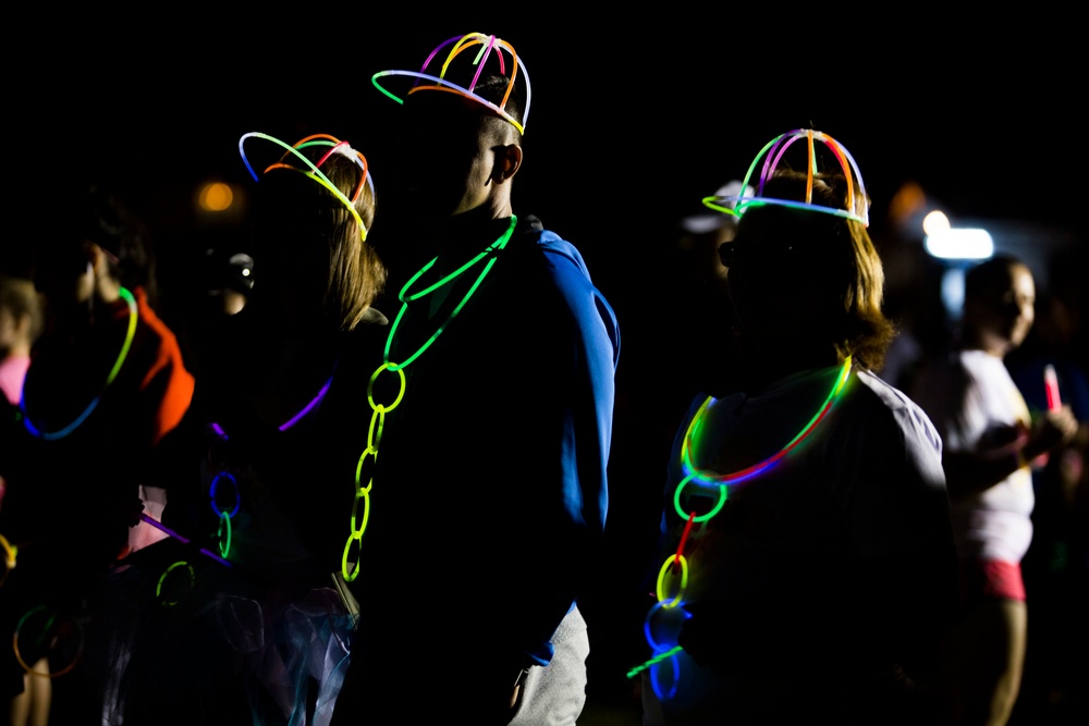 Glow Run aboard Camp Lester