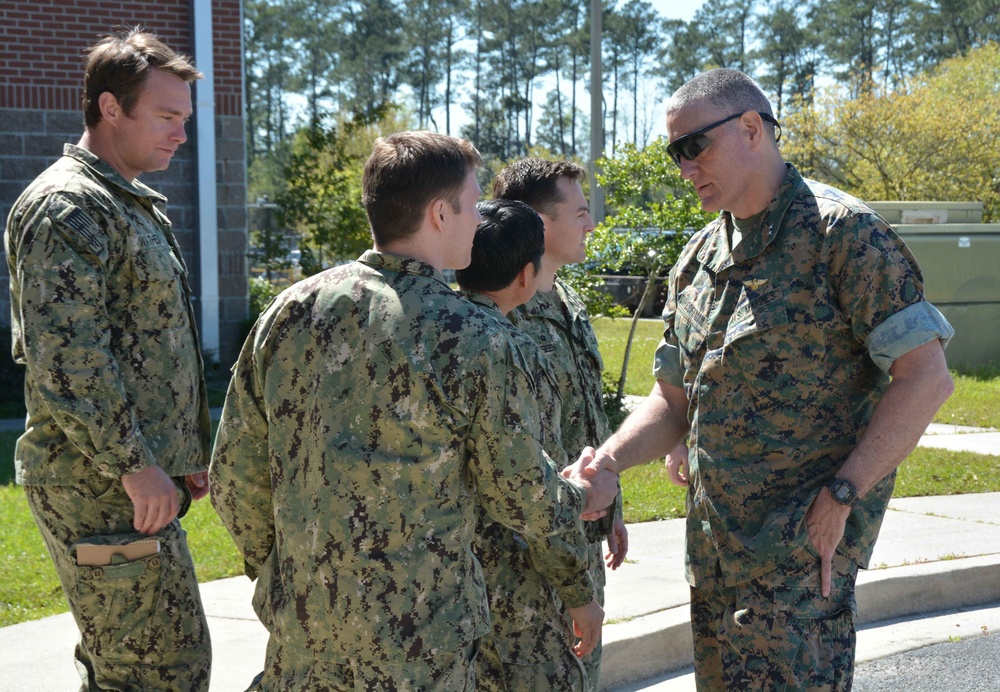 Maj. Gen. Coffman Tours NAVSCIATTS