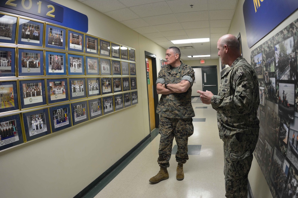 Maj. Gen. Coffman Tours NAVSCIATTS