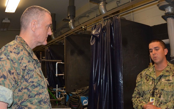 Maj. Gen. Coffman Tours NAVSCIATTS