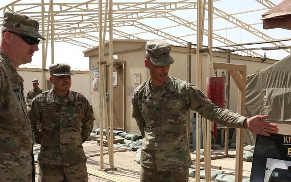 Task Force Spartan commander visits 1-62 ADA Patriot site
