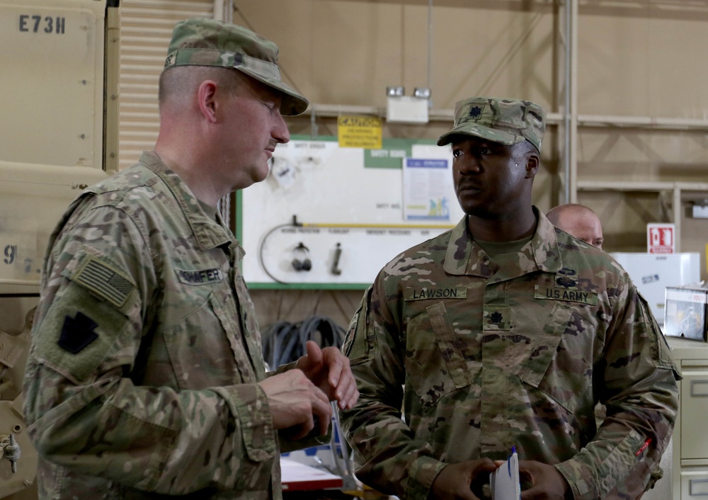 Task Force Spartan commander visits 1-62 ADA Patriot site