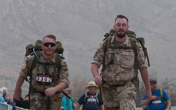 German Soldiers take on an American marathon