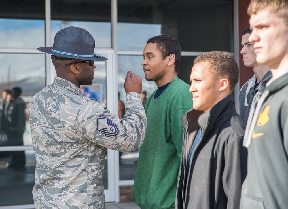 Future Airmen get taste of BMT, guidance from leadership