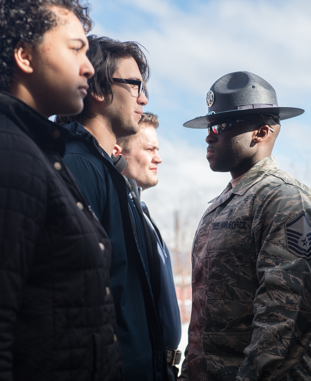 Future Airmen get taste of BMT, guidance from leadership