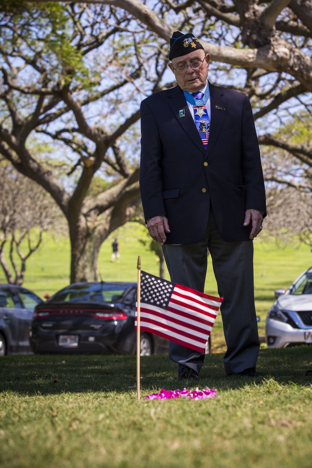 Medal of Honor Recipient &quot;Woody&quot; Williams visits Oahu