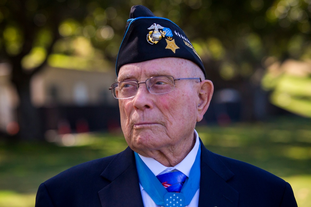 Medal of Honor Recipient &quot;Woody&quot; Williams visits Oahu