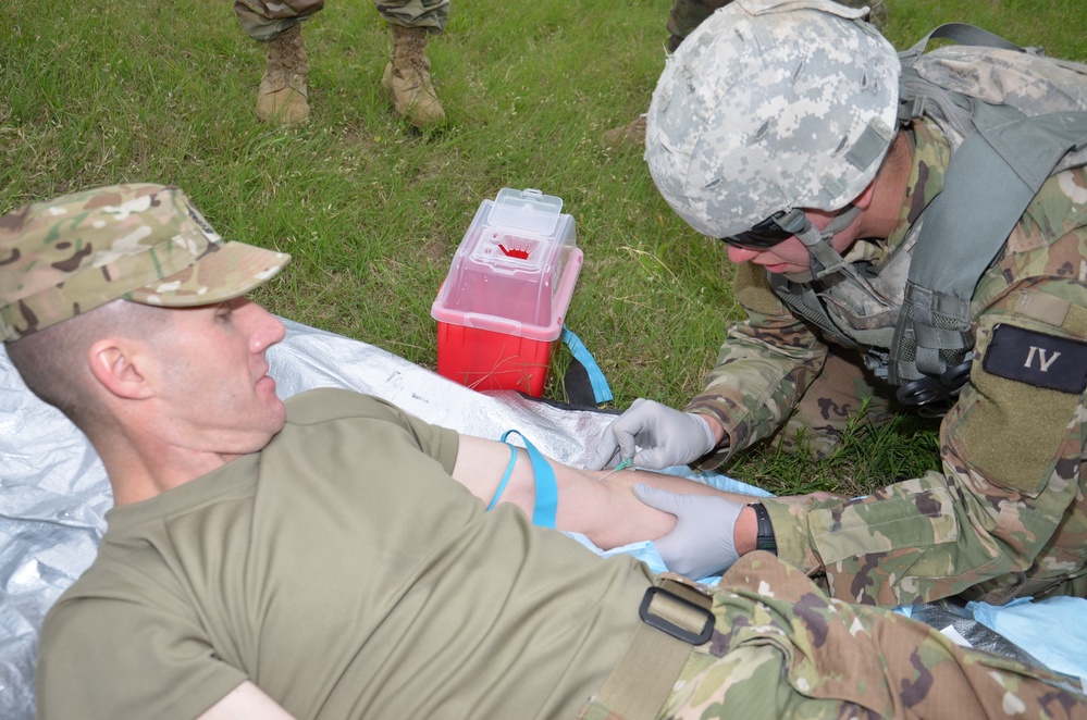 SMA Dailey gets IV stick