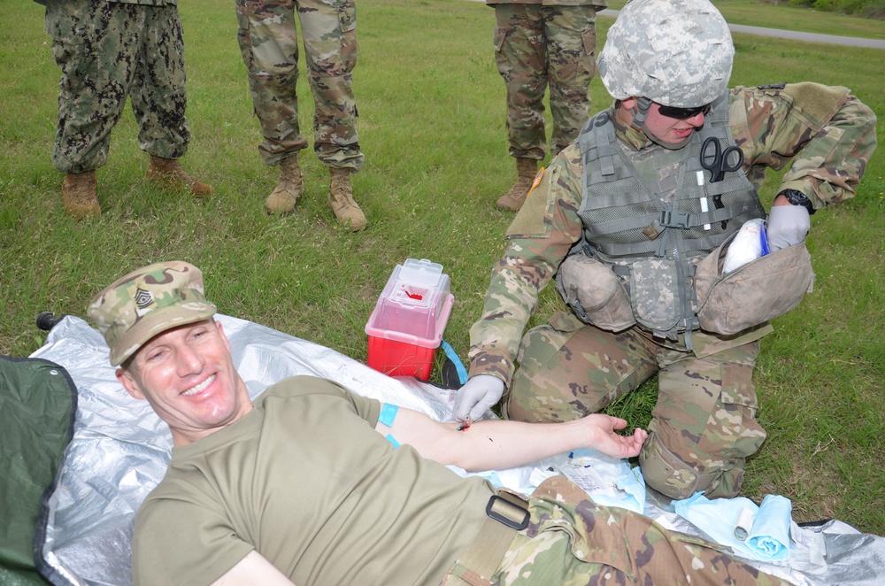 SMA Dailey gets IV stick