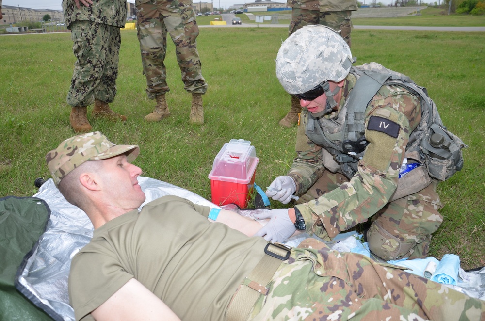 SMA Dailey gets IV stick