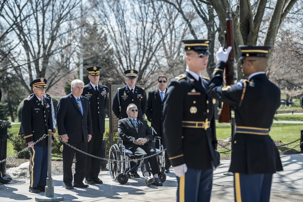 Medal of Honor Recipients Lay a Wreath at the Tomb of the Unknown Soldier