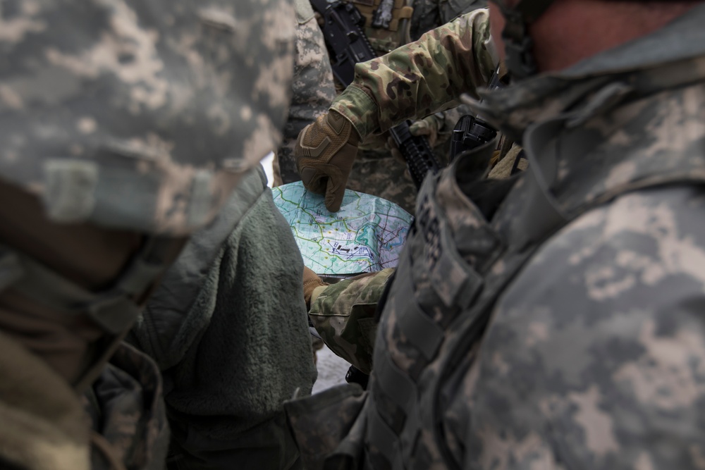 Army Reserve Soldiers with the 479th Engineer Batallion conduct convoy operations during exercise Ready Force Breach