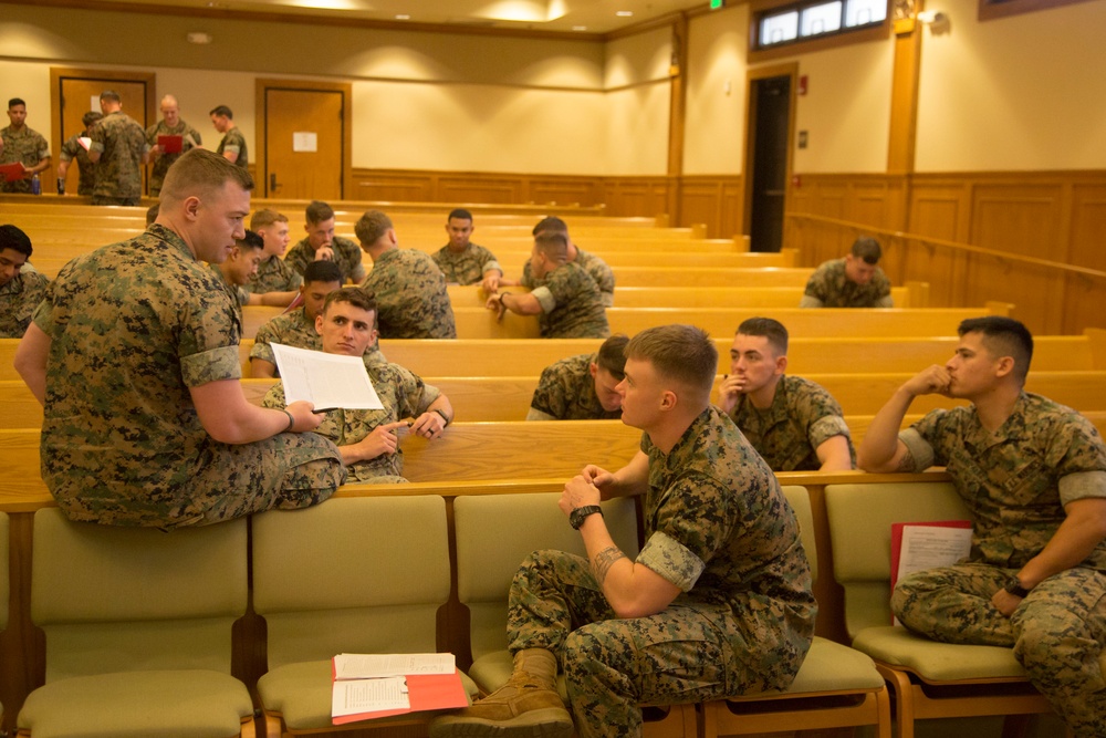 Marine Corps Security Cooperation Group briefs 2/3 Marines