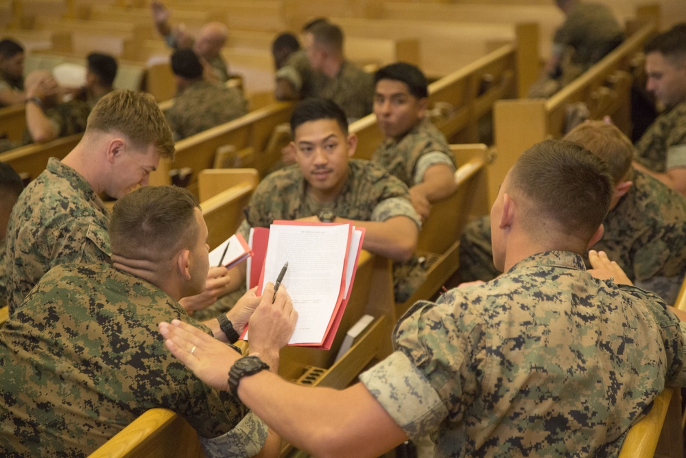 Marine Corps Security Cooperation Group briefs 2/3 Marines