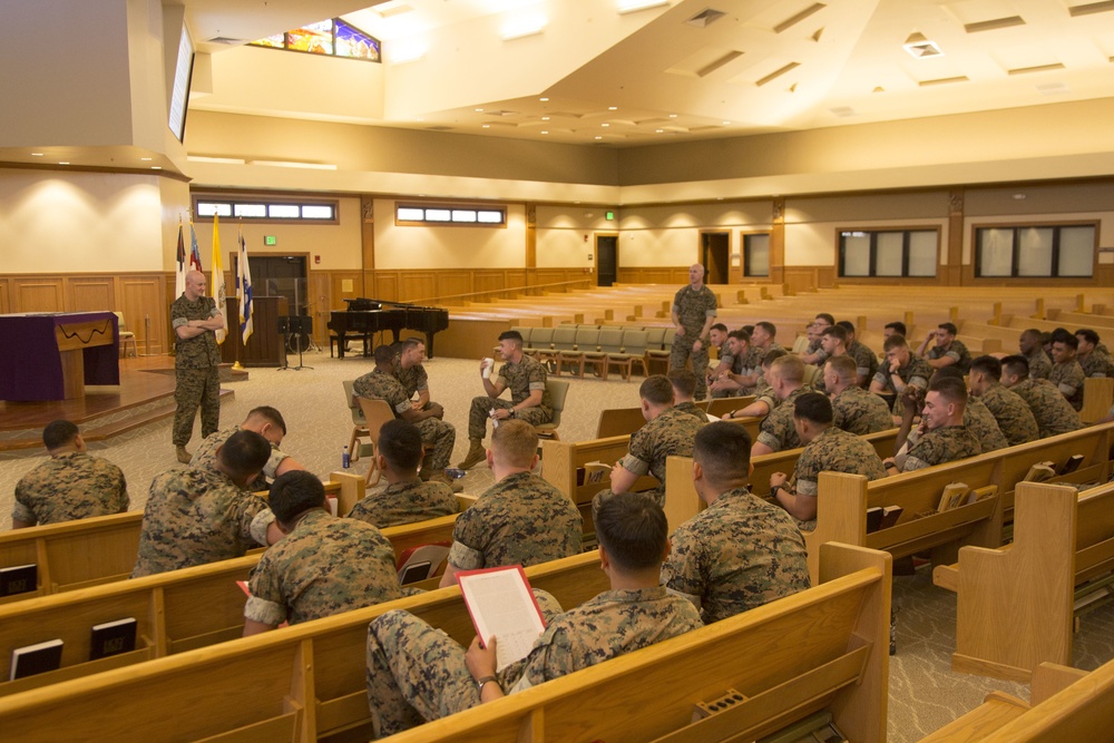 Marine Corps Security Cooperation Group briefs 2/3 Marines