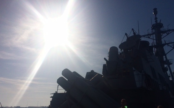 United we defend: Missile defense team tours USS Higgins