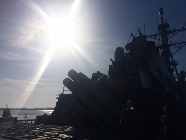 United we defend: Missile defense team tours USS Higgins