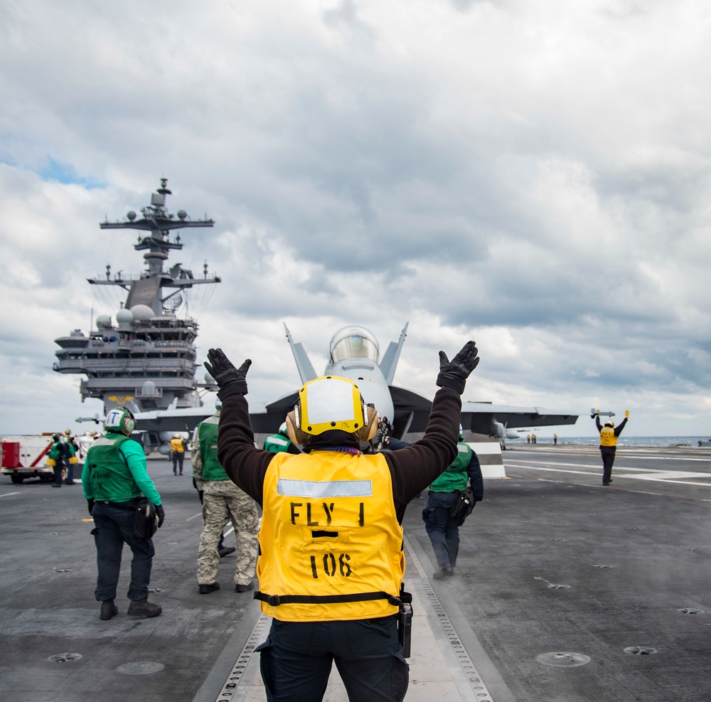 GHWB Conducts Carrier Qualifications